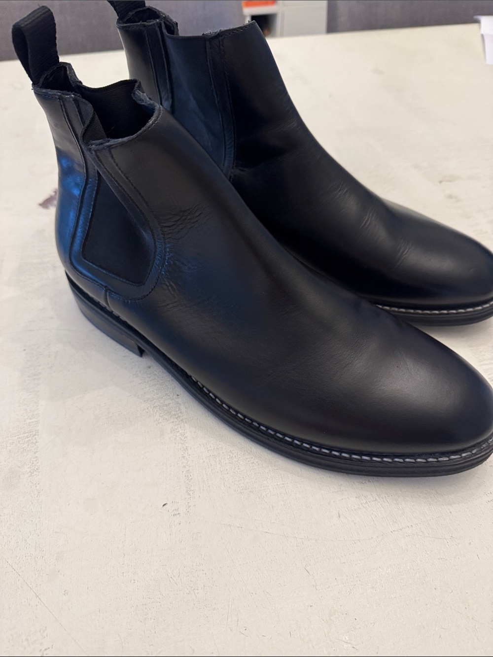 Thursday Boot Co Men's Black Leather Chelsea Boots